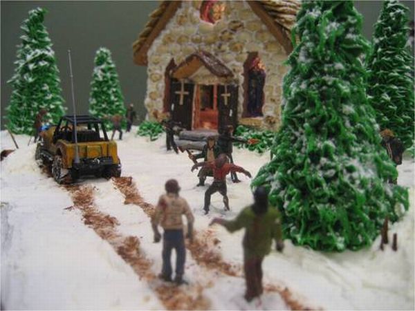 Zombie Themed Gingerbread House (15 pics)