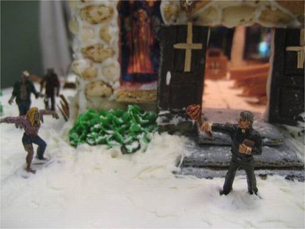 Zombie Themed Gingerbread House (15 pics)