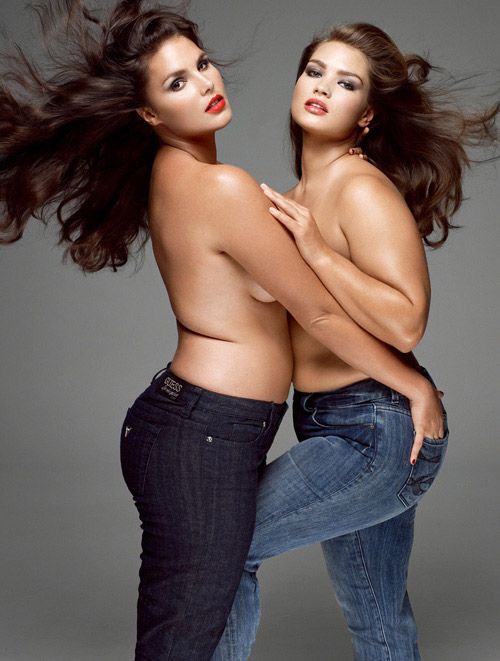 Photoshoot of thick models for magazine V (9 pics)
