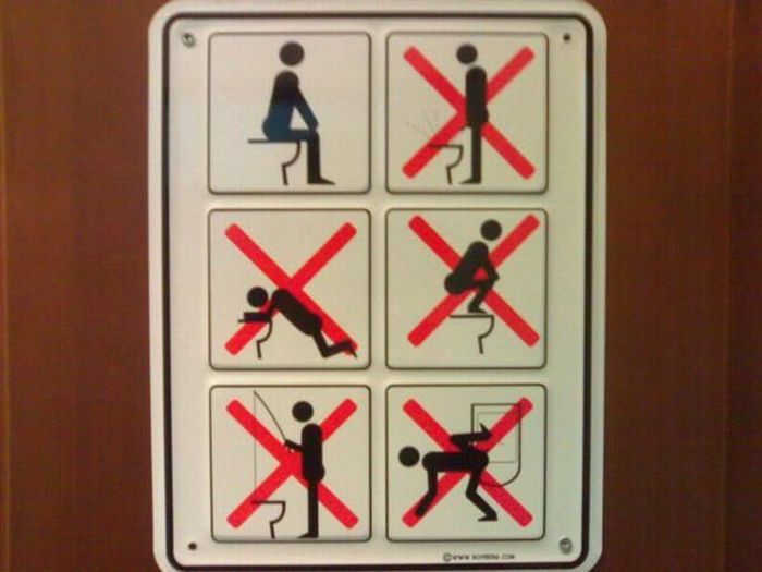 Funny Toilet Signs. Part 2 (25 pics)
