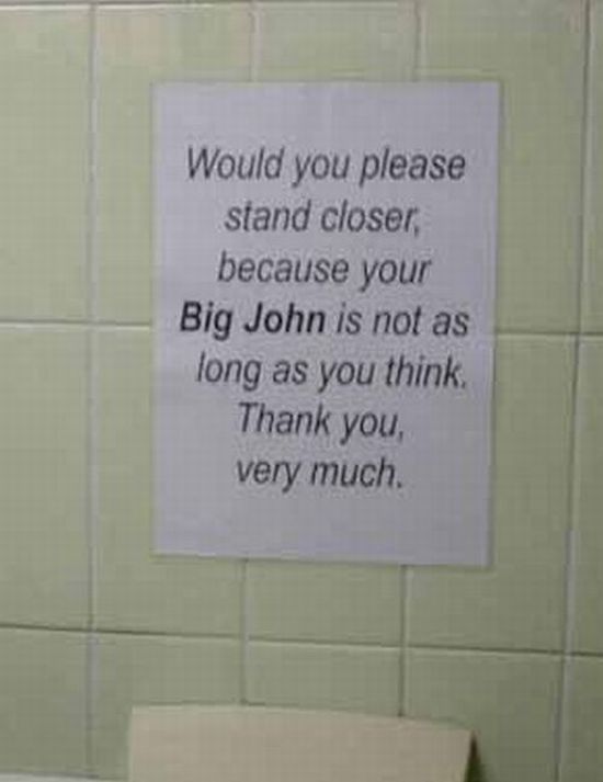 Funny Toilet Signs. Part 2 (25 pics)