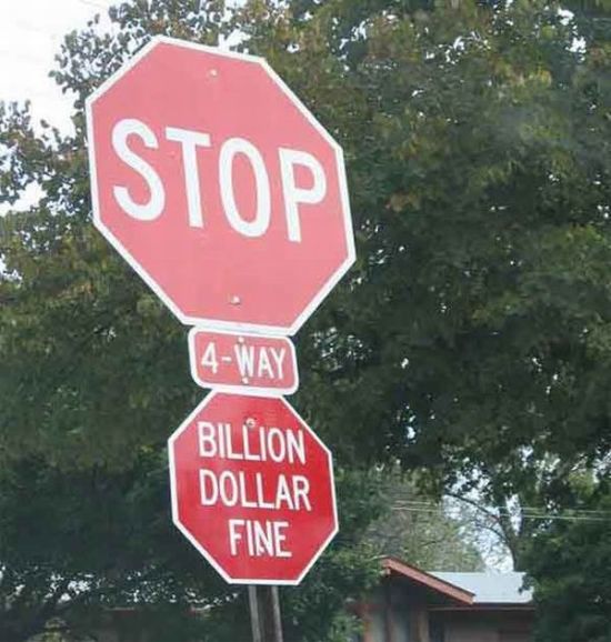 Fun with the Stop Signs (15 pics)