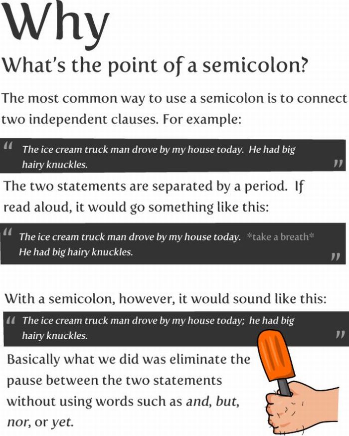 Can You Use A Semicolon Before To