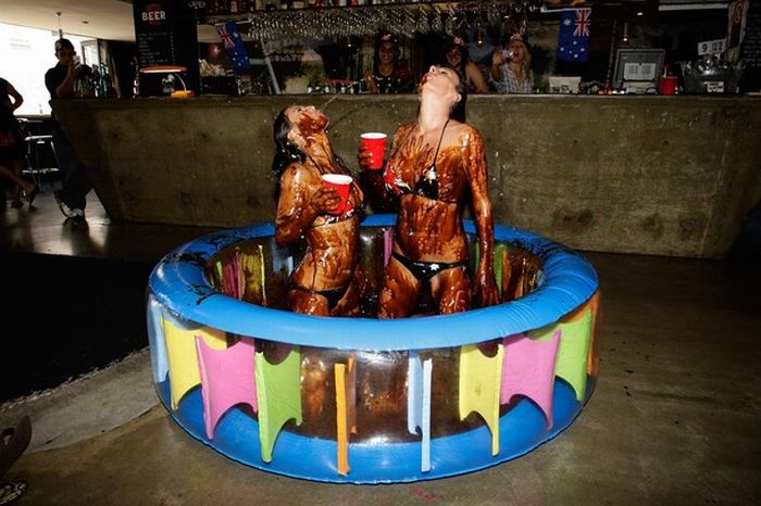 Vegemite Bikini Wrestling in Australia (9 pics)