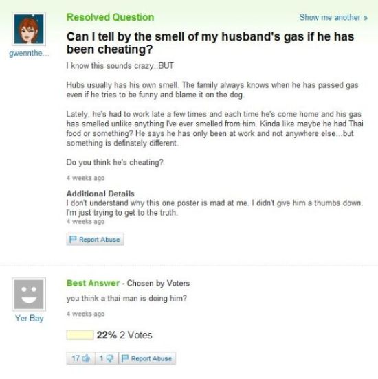 The Best of Yahoo Answers! Part 2 (51 pics)