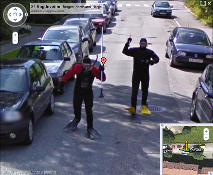 People from Norway Having Fun on Google Street View (5 pics)