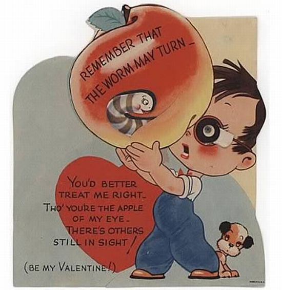 Vintage Valentine Cards with Funny Messages (15 pics)