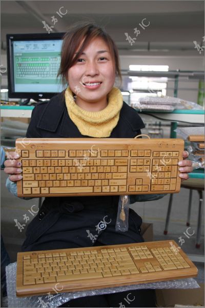 Chinese Eco-Friendly Bamboo Keyboards (12 pics)