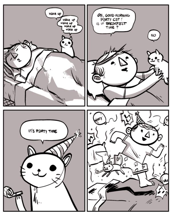 Party Cat Comics (6 pics)