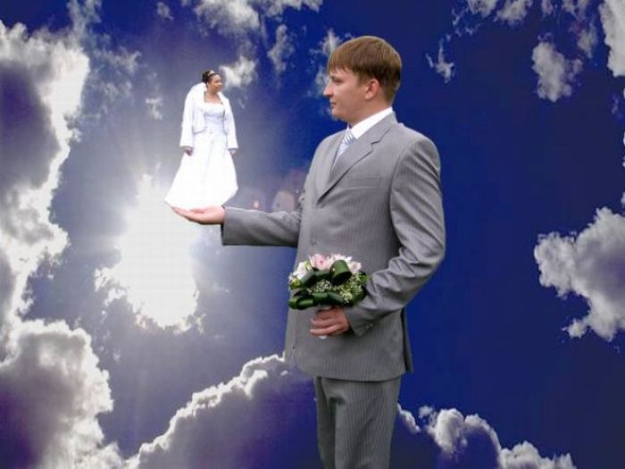 Stupid Photoshopped Wedding Photos (21 pics)