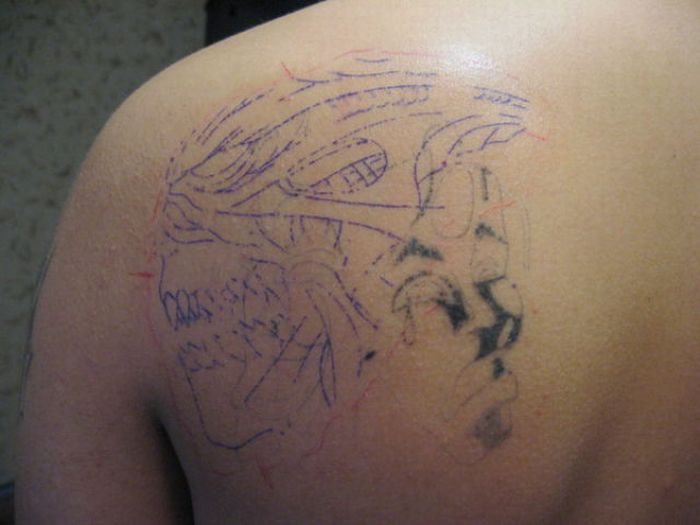 Tattoos Before and After the Work is Finished (28 pics)