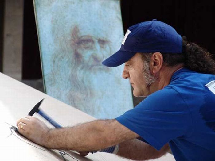 The Largest Nail And Toothpicks Mosaic Ever Made (26 pics)