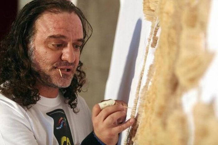 The Largest Nail And Toothpicks Mosaic Ever Made (26 pics)