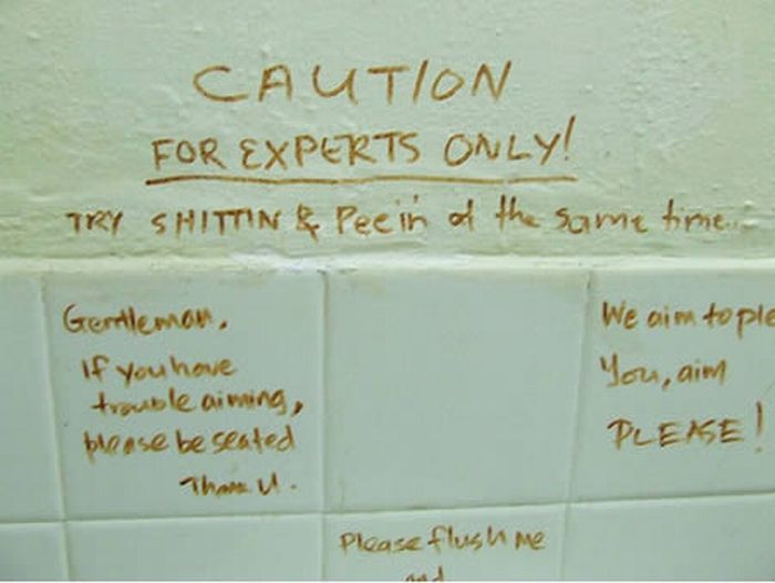 Funny Bathroom Writings (14 pics)