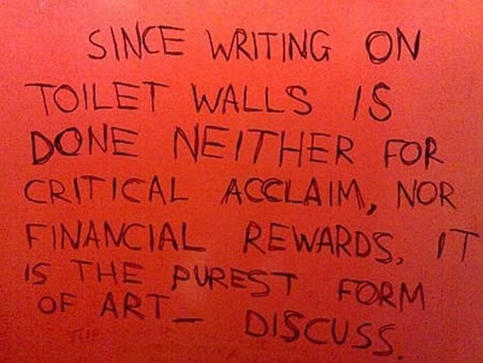 Funny Bathroom Writings (14 pics)