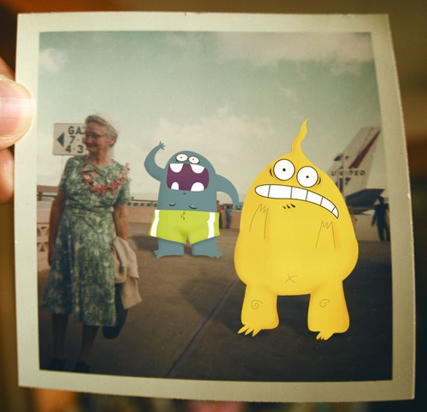 Monsters Invading Old Photos (50 pics)