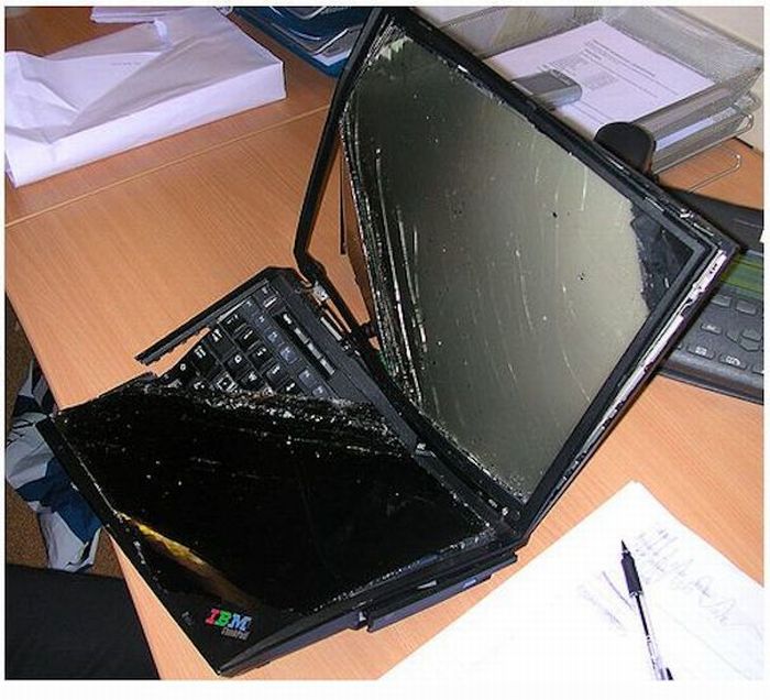 Trashed Laptops (15 pics)