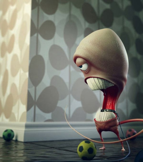 Funny 3D CG Creatures (45 pics)