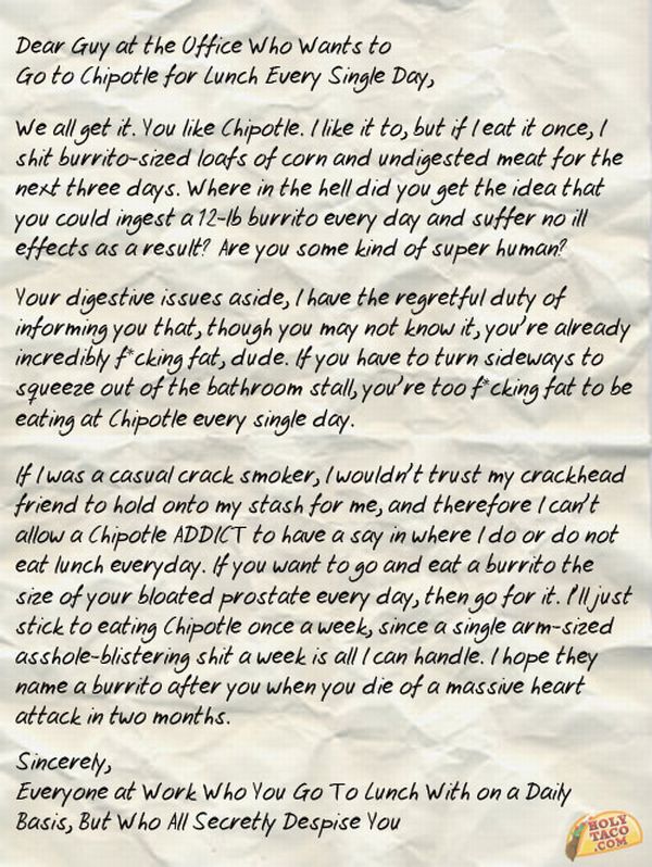 Letters to Annoying People (7 pics)