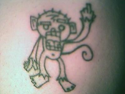 Funny Monkey Tattoos (20 pics)