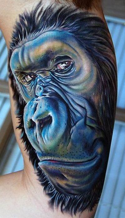 Funny Monkey Tattoos (20 pics)