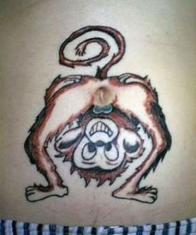 Funny Monkey Tattoos (20 pics)