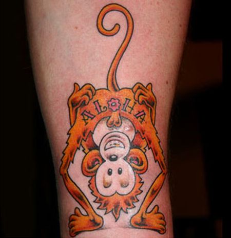 Monkey tattoo  Tattoogridnet