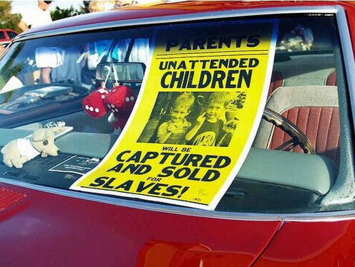 Unattended Kids Signs (26 pics)