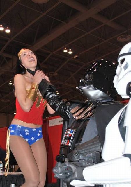 Adrianne Curry Playing Sci-Fi Dress Up (17 pics)