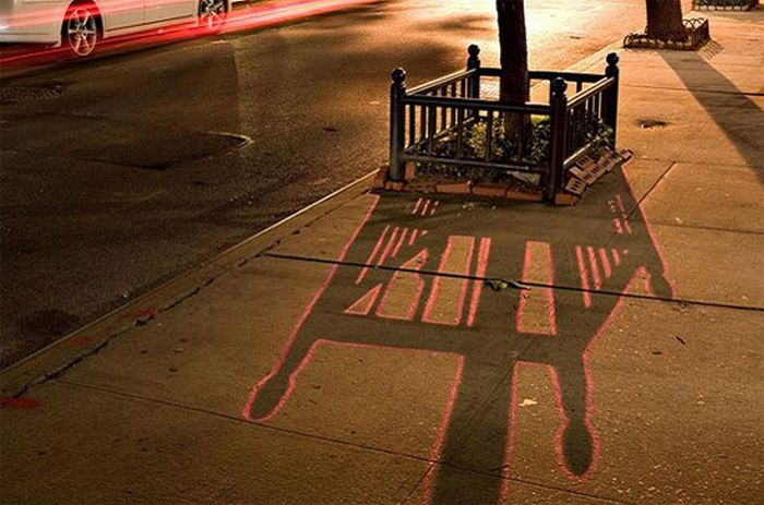 Using Shadows to Create a Street Art (23 pics)