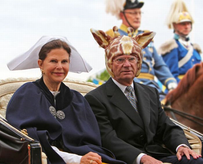 King Carl XVI Gustaf of Sweden And His Silly Hats (22 pics)