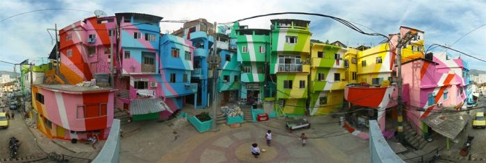 Colorful Favela Paintings in Santa Marta (11 pics)