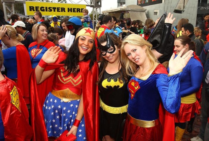 Most Number of People Dressed in Superhero Costume (27 pics)