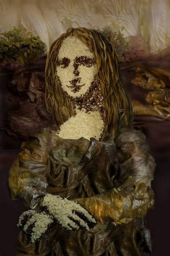 Famous Paintings Made of Vegetables (19 pics)