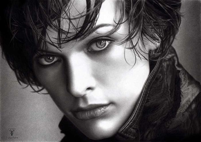 Incredible Female Portraits Drawn by Pencils (54 pics)