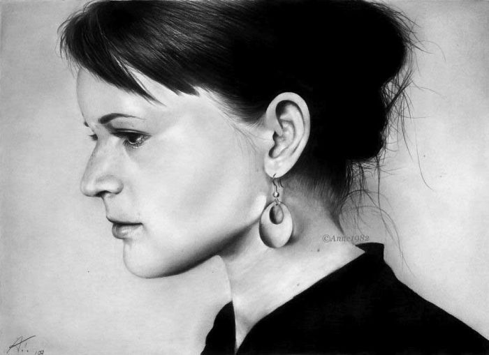 Incredible Female Portraits Drawn by Pencils (54 pics)