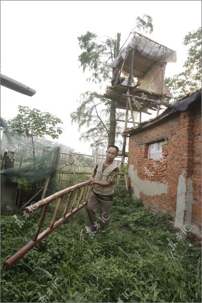 Chinese Farmer Defends His Land Homemade Canon (16 pics)
