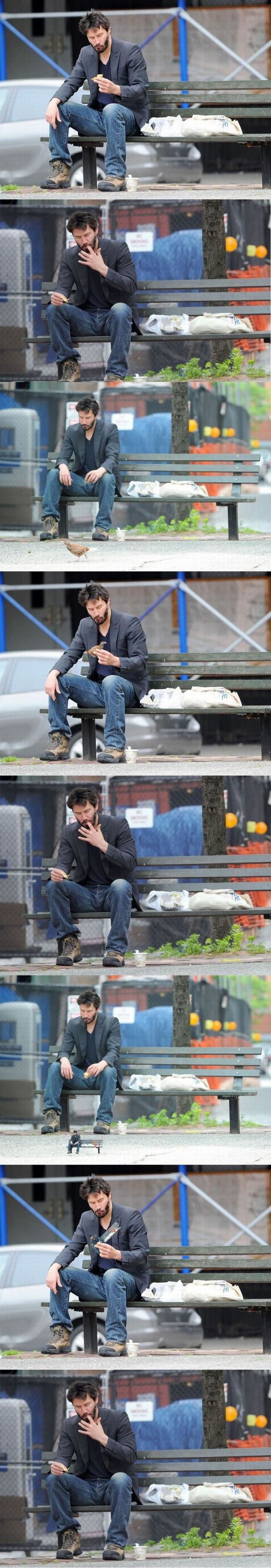 Sad Keanu Reeves is Being Photoshopped (42 pics)