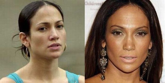 Celebrities With And Without Bad Makeup (21 pics)