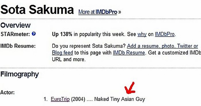 Funny IMDB Profiles (20 pics)