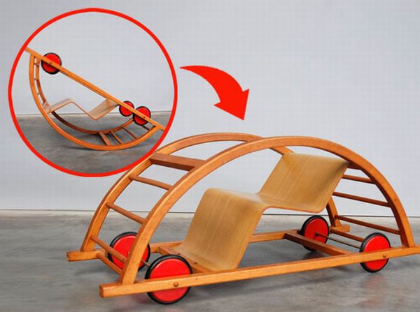 A Kid’s Car That Becomes a Rocking Chair (7 pics)