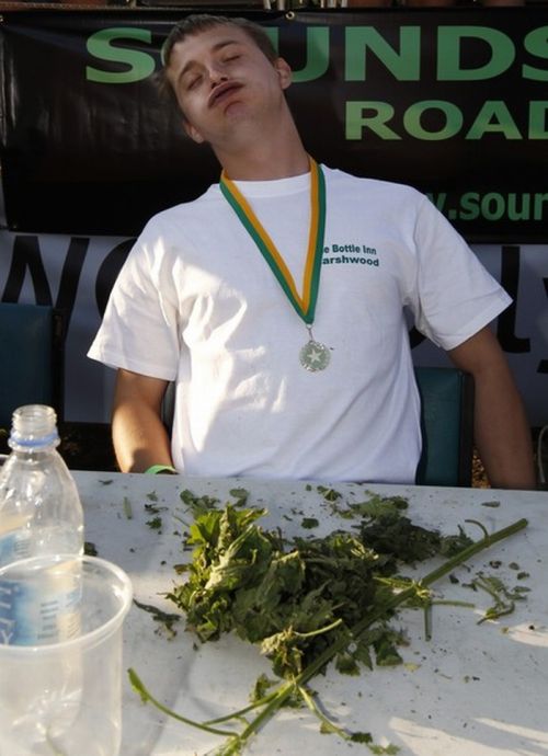 Nettle Eating Championship (8 pics)