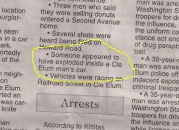 The Funniest Police Blotters (30 pics)