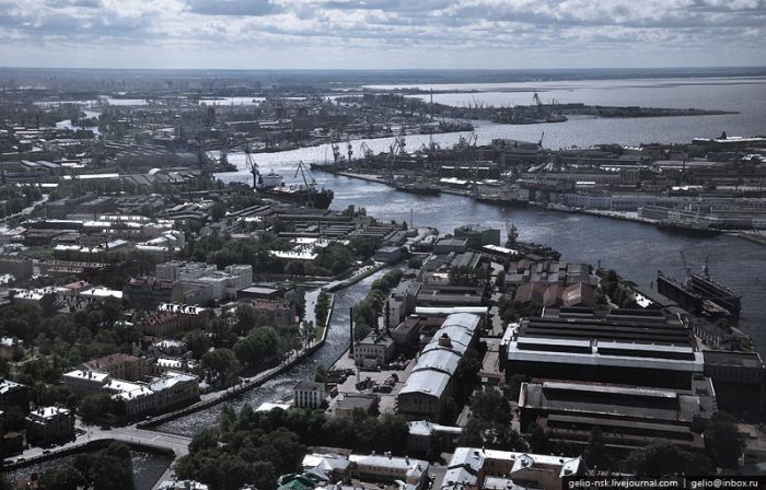 Aerial Photographs of Russian City of Saint Petersburg (45 pics)