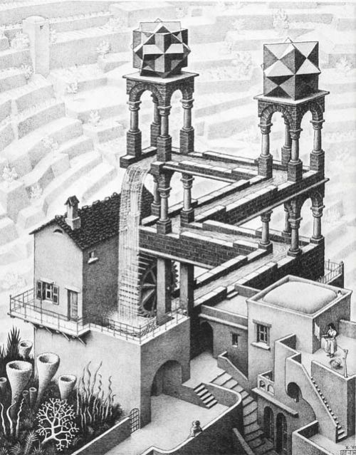 M.C. Escher Art Recreated Using LEGO Bricks (10 pics)