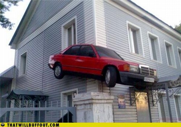 Vehicles in Funny and Strange Situations (75 pics)