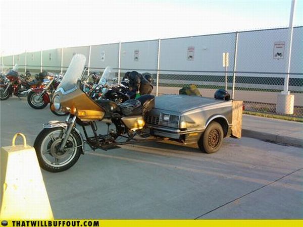 Vehicles in Funny and Strange Situations (75 pics)