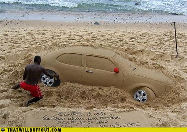 Vehicles in Funny and Strange Situations (75 pics)