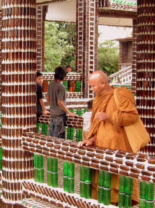 Temple Built Out Of Beer Bottles (21 pics)