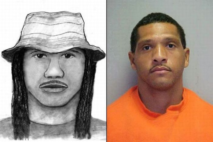 Police Sketches vs. Mugshots (15 pics)